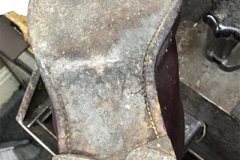 Condition of shoe at the start
